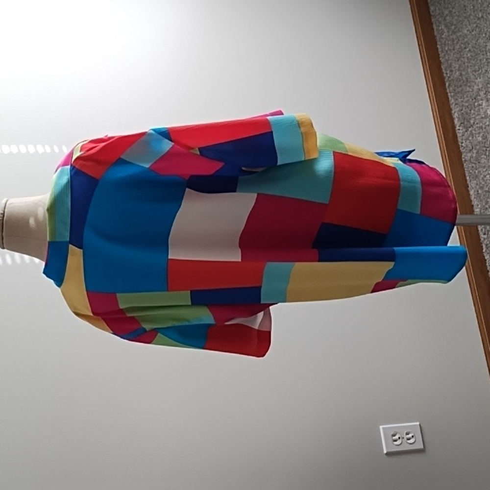 **4/$16** NWOT Allison Daley Women's Color block Blouse - Picture 3 of 7